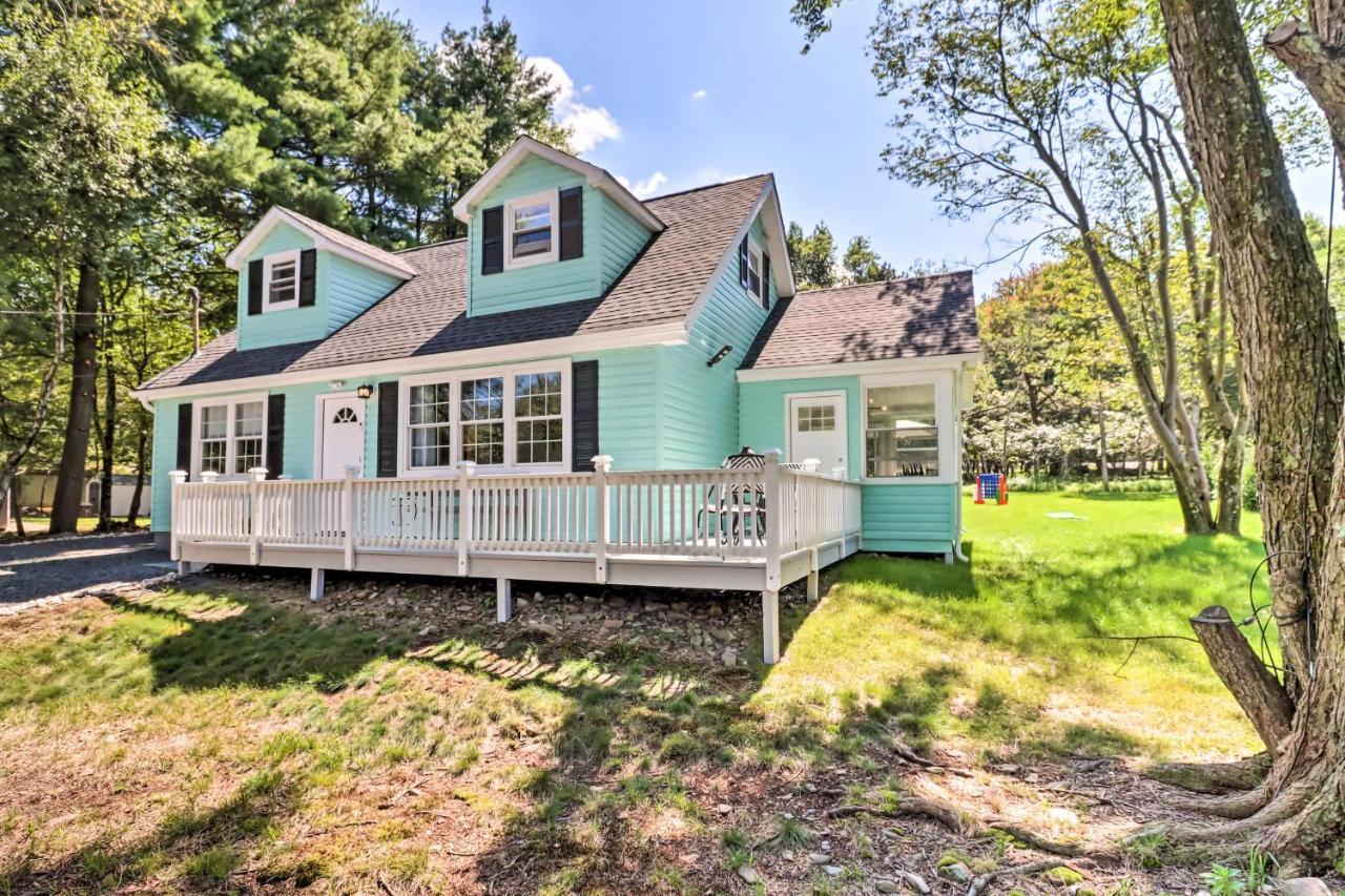 Pocono Mountain Escape With Game Room Walk To Lake! Albrightsville Exterior foto